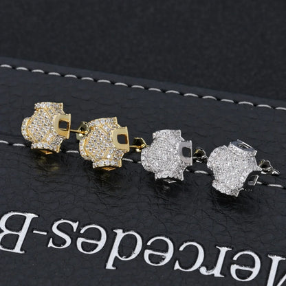 Custom S925 Sterling Silver Moissanite Stud Earrings for Men | Luxury Hip Hop Jewelry – Caratix Jewelry - CaratixJewelry
