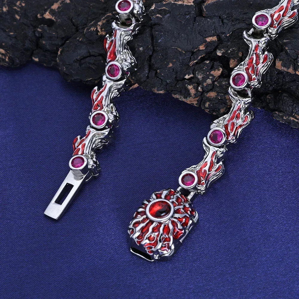 Spiked Demon Eye Thorn Necklace Rapper Iced Out Chain | Caratix Jewelry - CaratixJewelry