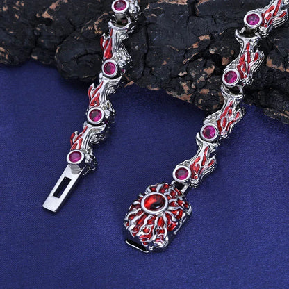 Spiked Demon Eye Thorn Necklace Rapper Iced Out Chain | Caratix Jewelry - CaratixJewelry