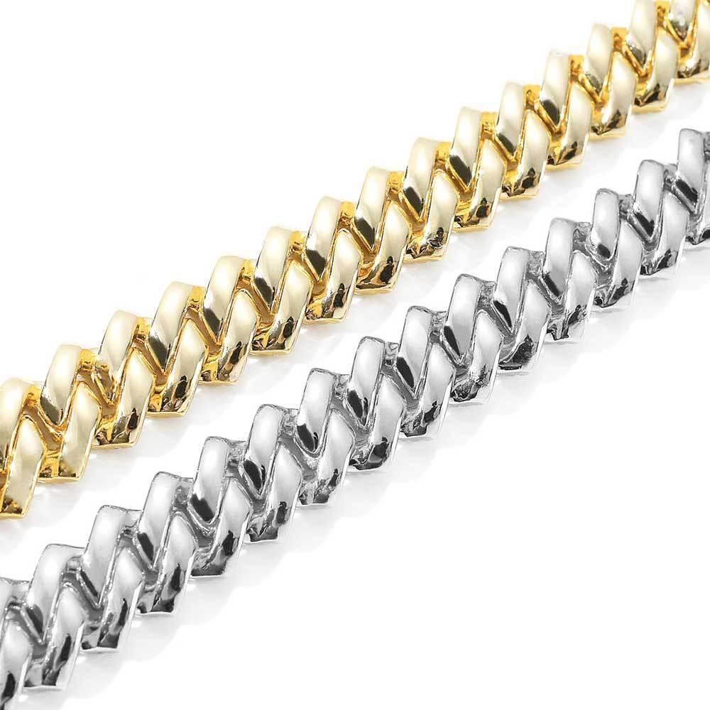 14mm Cut Cuban Chain Double Row Iced Out Rapper Necklace | Caratix Jewelry - CaratixJewelry