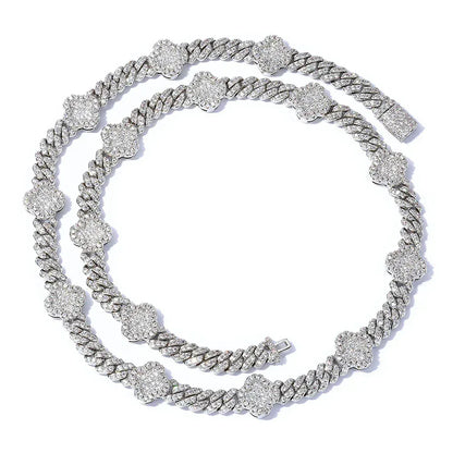 Moissanite Cuban Link Necklace for Men – S925 Sterling Silver Custom Luxury Hip Hop Jewelry - CaratixJewelry