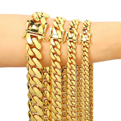 Polished Cuban Link Chain for Men – S925 Sterling Silver Minimalist Luxury Hip Hop Necklace - CaratixJewelry