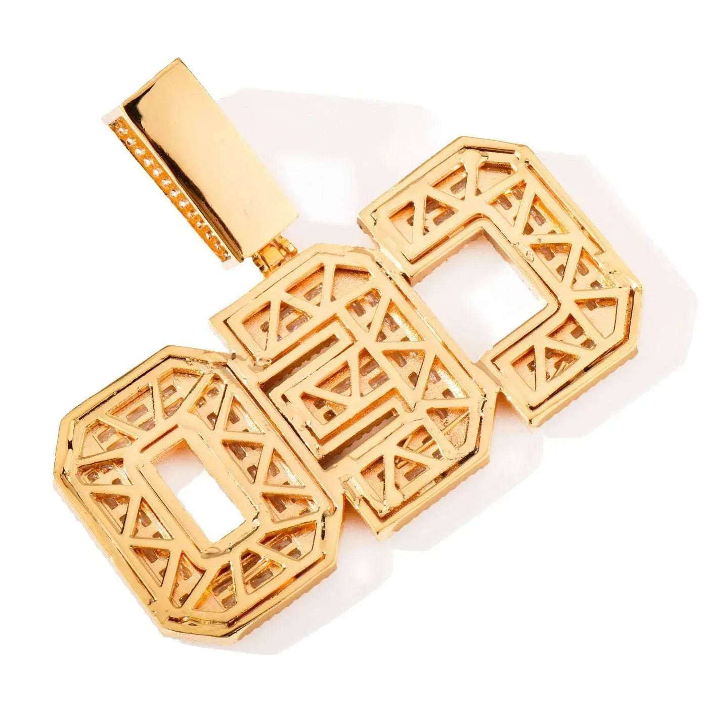 Baguette Iced Out Letter Pendant | DIY Hip Hop Custom Initial Necklace Jewelry - CaratixJewelry