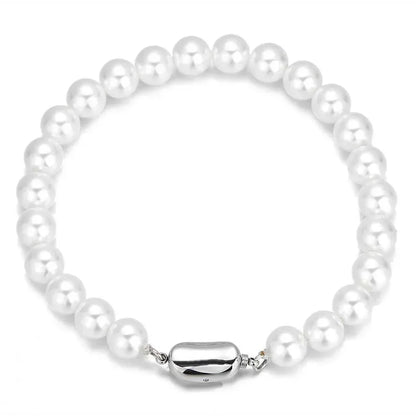 8mm Pearl Bracelet for Women, Luxury Hip Hop Design | Caratix Jewelry - CaratixJewelry