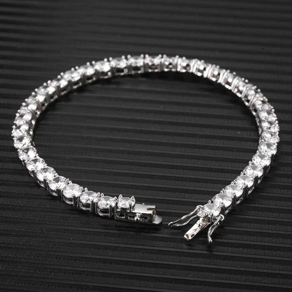 Iced Out Tennis Chain Zircon Bracelet Luxury Hip Hop Jewelry for Men & Women | Caratix Jewelry - CaratixJewelry