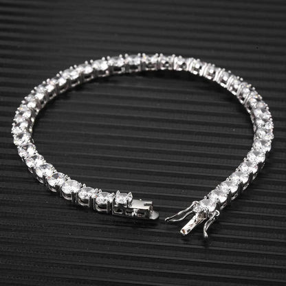 Iced Out Tennis Chain Zircon Bracelet Luxury Hip Hop Jewelry for Men & Women | Caratix Jewelry - CaratixJewelry