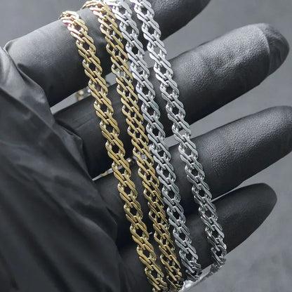 Custom 4mm Stainless Steel Keel Chain Hip Hop Jewelry for Men | Caratix - CaratixJewelry