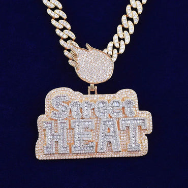 Women's Urban Graffiti Word Necklace | Hip Hop Baddie Jewelry - CaratixJewelry