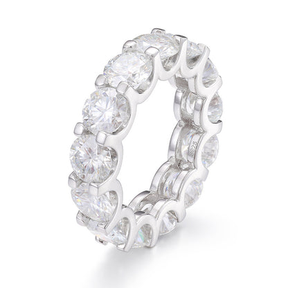 Oval Moissanite Ring S925 Silver Iced Out Hip Hop | Caratix