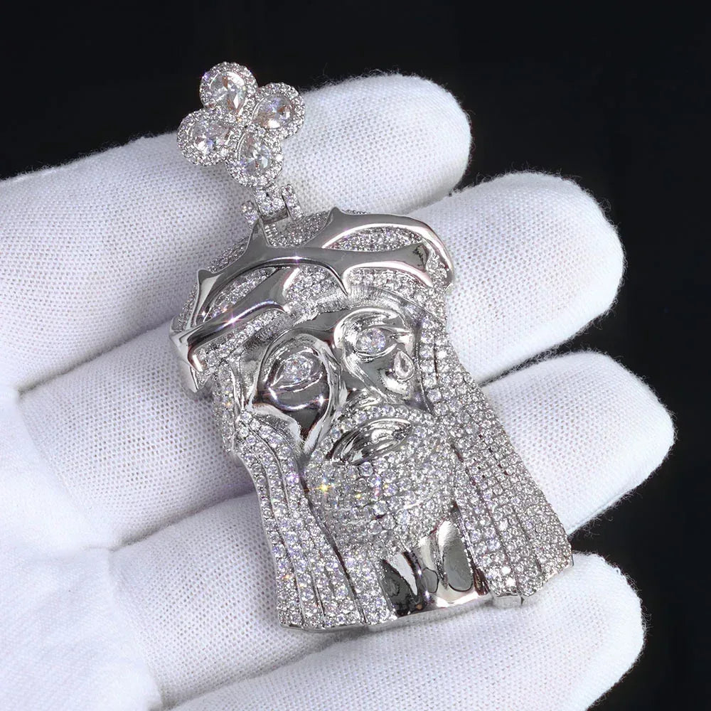 3D Iced Out Figure Portrait Pendant | Custom Pendant Necklace for Men | Caratix - CaratixJewelry