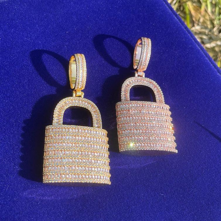 Unisex "Sweet & Cool" Lock Necklace | Premium Copper CZ Minimalist Jewelry - CaratixJewelry