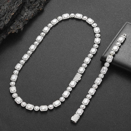 10mm Moissanite Candy Chain for Men – S925 Sterling Silver Luxury Hip Hop Necklace - CaratixJewelry