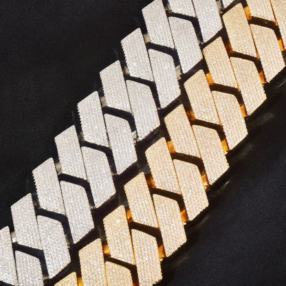 25mm Iced Out Cuban Chain Necklace - CaratixJewelry