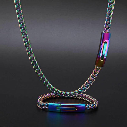 6mm Reversible Link Hip Hop Necklace Rapper Iced Out Chain Style for Men | Caratix Jewelry - CaratixJewelry