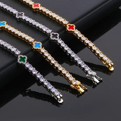 Zircon Tennis Chain Bracelet Rapper Iced Out Chain for Women | Caratix Jewelry - CaratixJewelry