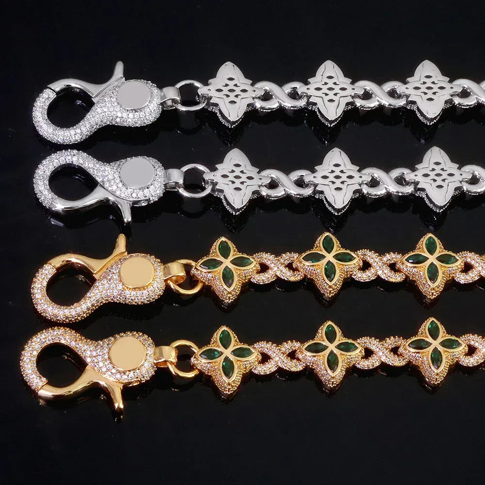 8 Shape Link Chain Belt Waist Chain Zircon Hip Hop Jewelry for Men & Women | Caratix Jewelry - CaratixJewelry