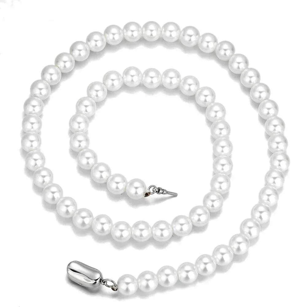 8mm Pearl Choker Necklace Minimal Luxury Jewelry for Women | Caratix Jewelry - CaratixJewelry
