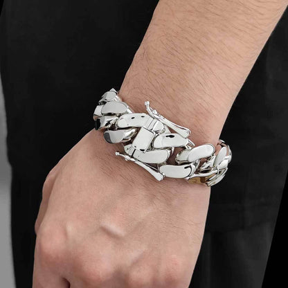 Polished Cuban Link Hip Hop Jewelry Bracelet for Men | Caratix Jewelry - CaratixJewelry