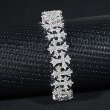 16mm D-Color Moissanite Cuban Link | S925 Silver Men’s Iced Out Chain - CaratixJewelry