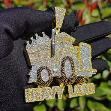 Iced Out Truck Pendant Necklace | CZ Heavy Hip Hop Men’s Streetwear Jewelry - CaratixJewelry