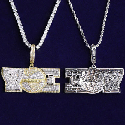 Iced Out "We On Everything" Pendant | Men's Crew Loyalty Necklace - CaratixJewelry
