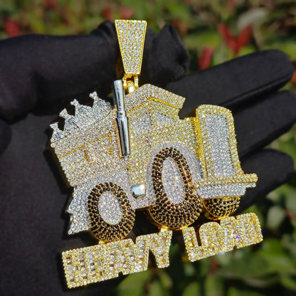 Iced Out Truck Pendant Necklace | CZ Heavy Hip Hop Men’s Streetwear Jewelry - CaratixJewelry