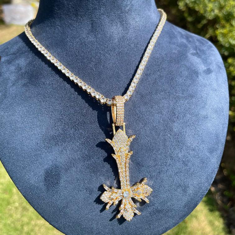 Men's Hip Hop Streetwear Necklace |14K Gold Finish Silver/Copper Jewelry - CaratixJewelry