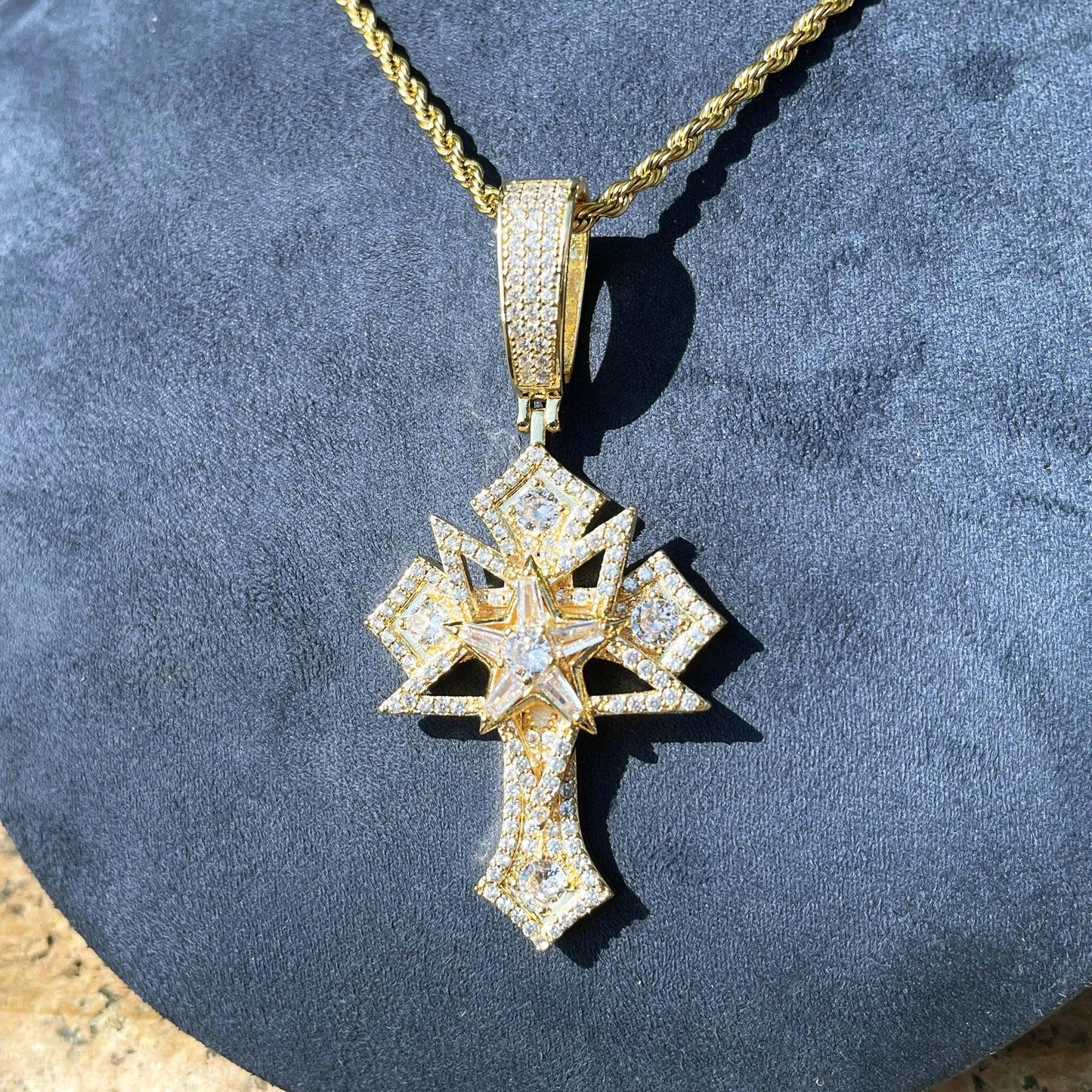 Men's Opium Style Gothic Necklace | Y2K Punk Grunge Jewelry | Caratix - CaratixJewelry