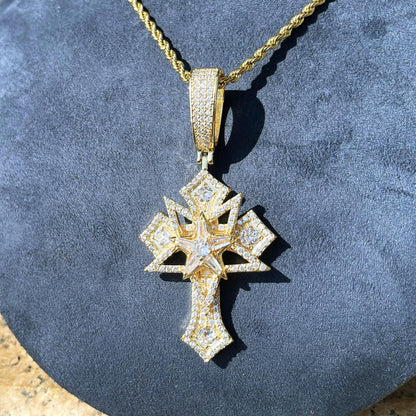 Men's Opium Style Gothic Necklace | Y2K Punk Grunge Jewelry | Caratix - CaratixJewelry