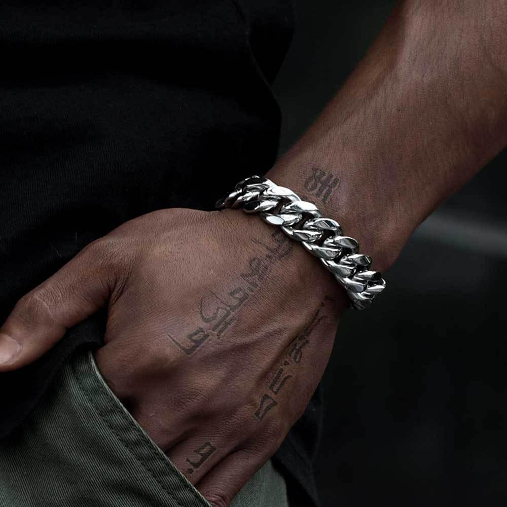 Cuban Link Hip Hop Bracelet Rapper Iced Out Chain Style | Caratix - CaratixJewelry