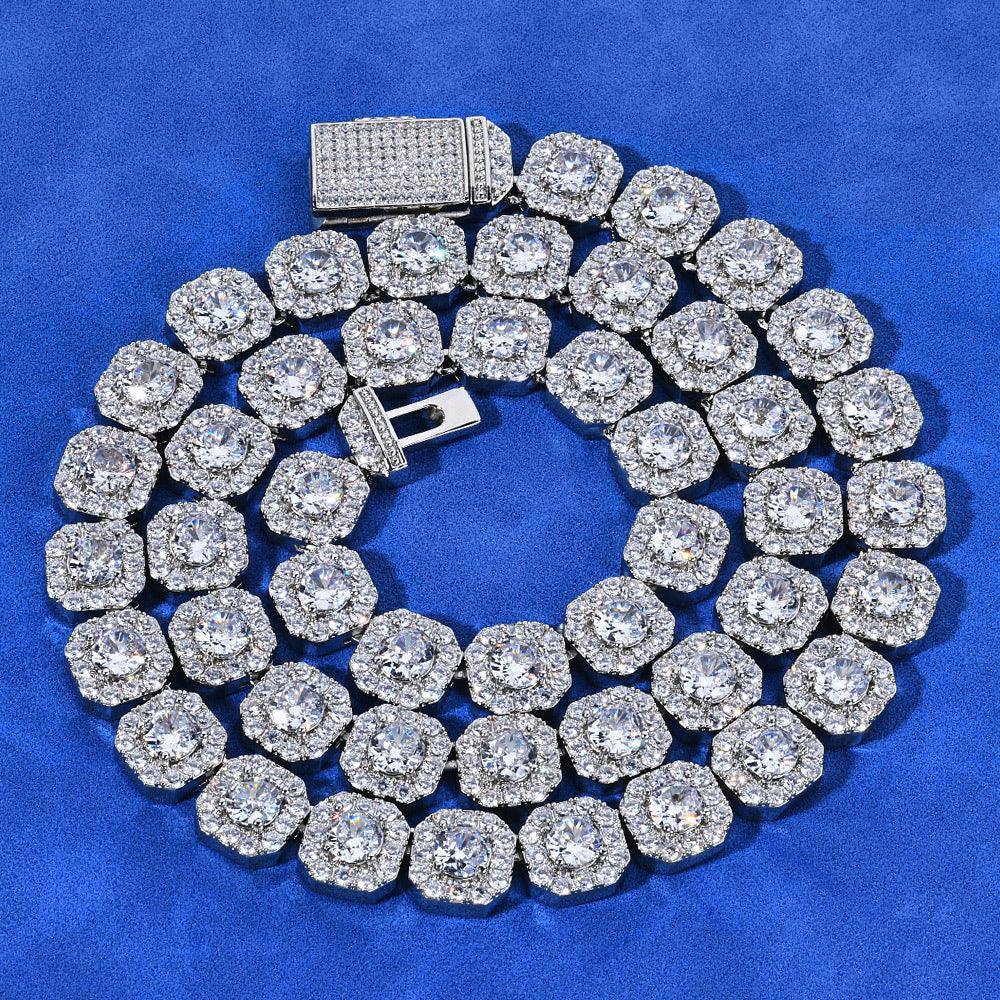 Custom S925 Sterling Silver Baguette Chain | Luxury Men's Hip Hop Bling | Caratix - CaratixJewelry