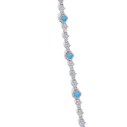 Airplane Motif Enamel Tennis Chain Necklace Zircon Bling Jewelry for Men & Women | Caratix Jewelry - CaratixJewelry