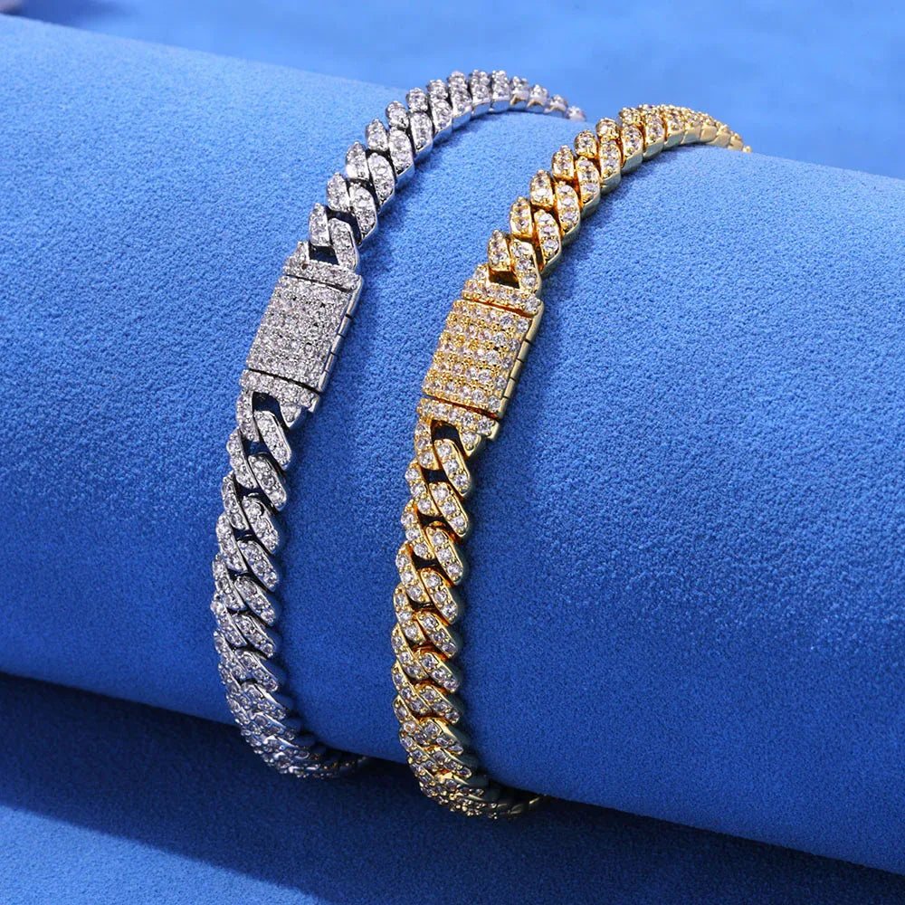 Hip Hop Bling 6mm CZ Bracelet for Women – S925 Silver Cuban Link Chain, Luxury Men’s Jewelry | Caratix Jewelry - CaratixJewelry