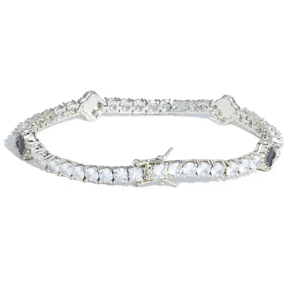 Zircon Tennis Chain Bracelet Rapper Iced Out Chain for Women | Caratix Jewelry - CaratixJewelry