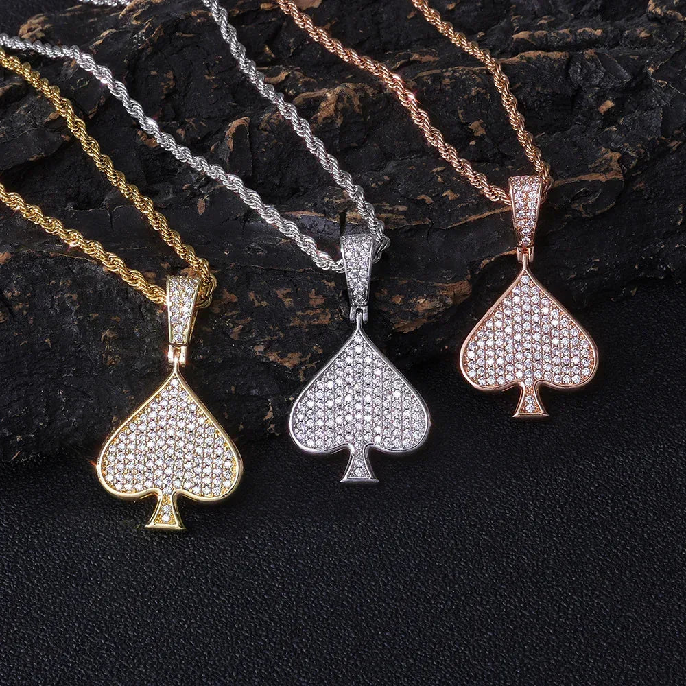 Heart Zircon Custom Chain Pendant Hip Hop Necklace for Men & Women | Caratix Jewelry - CaratixJewelry