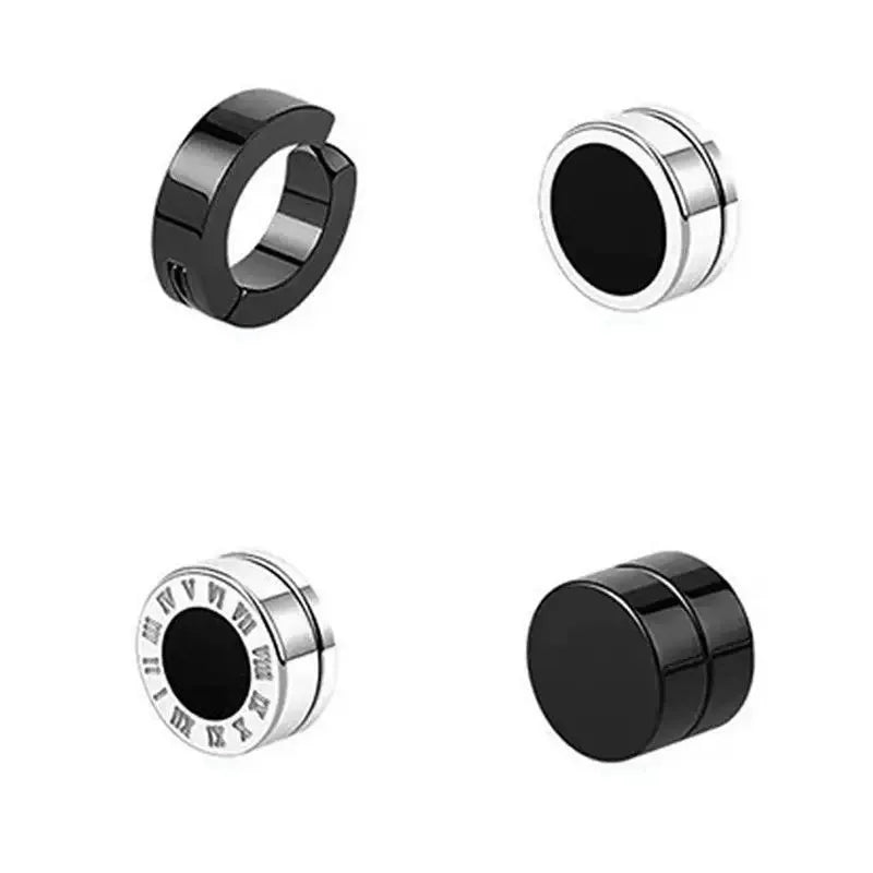 Unisex Geometric Magnetic Earrings - Luxury Stainless Steel