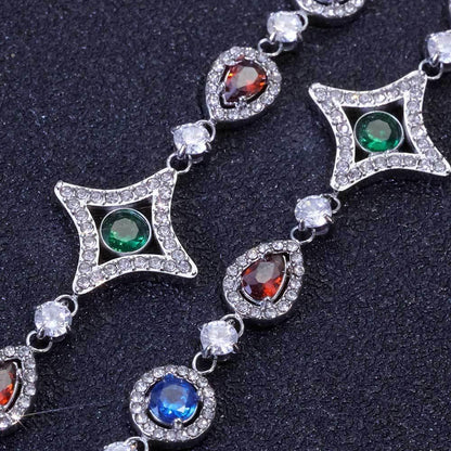 Custom 10mm Stainless Steel Colorful Gemstone Chain | Premium Iced Out Jewelry | Caratix - CaratixJewelry