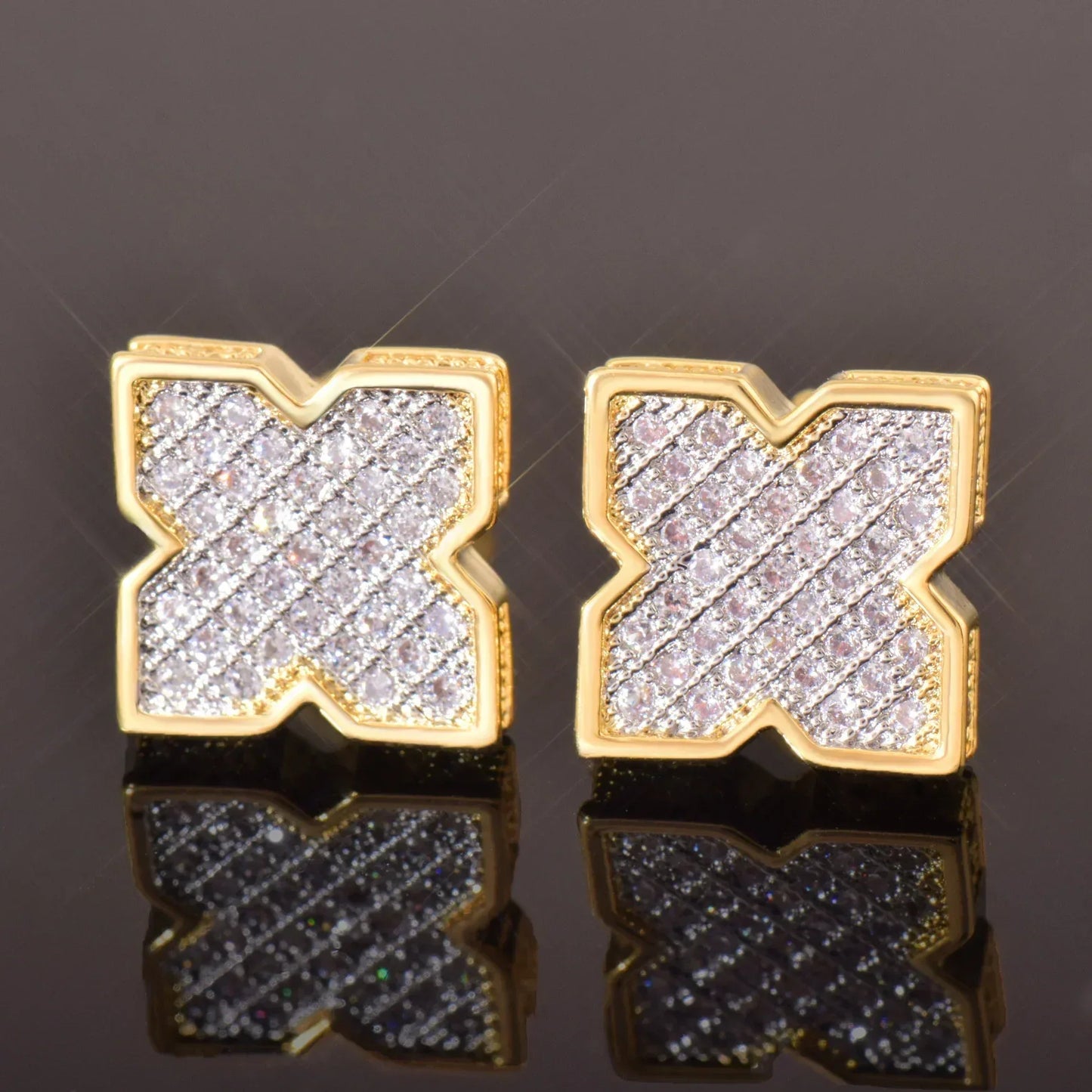 Zircon Square Stud Earrings for Women | Simple and Elegant Jewelry | Caratix Jewelry - CaratixJewelry