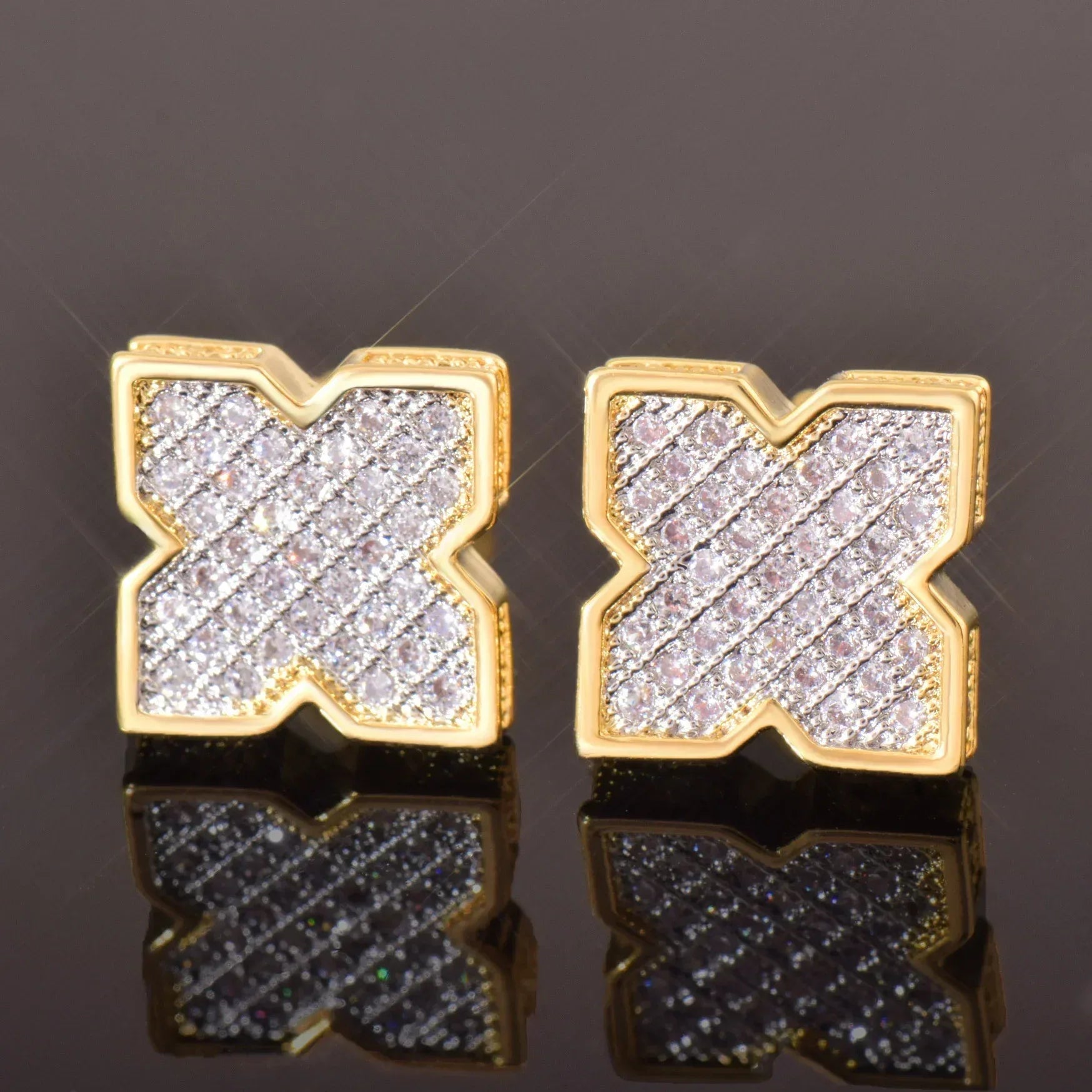Zircon Square Stud Earrings for Women | Simple and Elegant Jewelry | Caratix Jewelry - CaratixJewelry