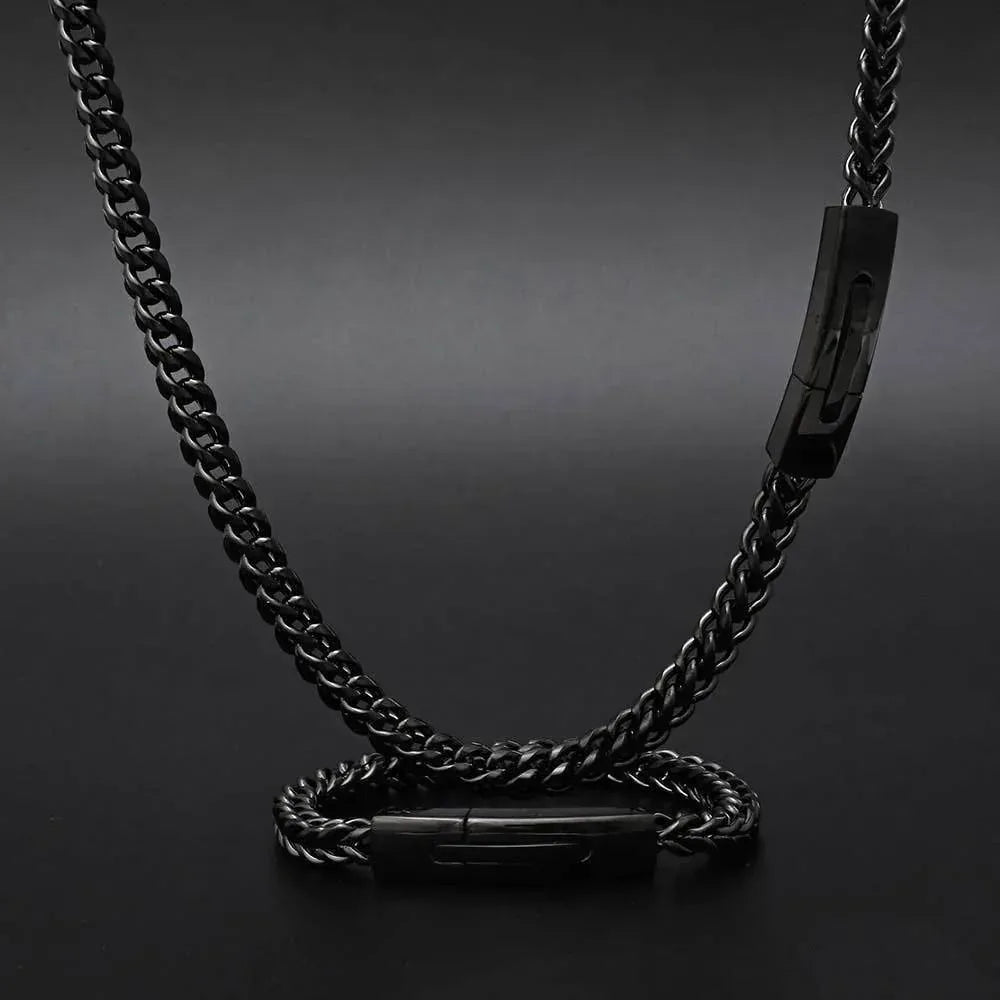 6mm Reversible Link Hip Hop Necklace Rapper Iced Out Chain Style for Men | Caratix Jewelry - CaratixJewelry