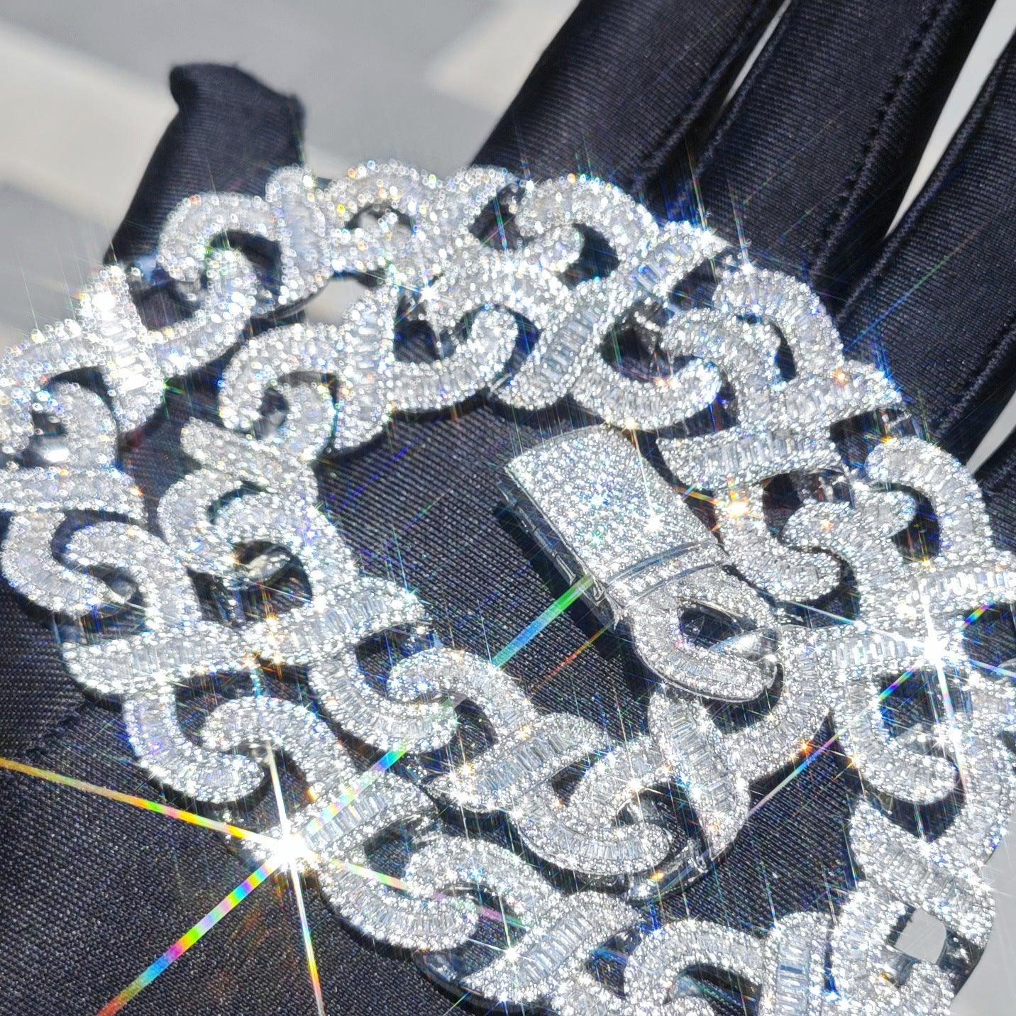 T-Shaped Zircon Necklace with Copper Setting | Unisex Street Style Jewelry – Caratix Jewelry - CaratixJewelry