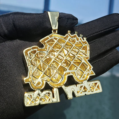 Iced Out Truck Pendant Necklace | CZ Heavy Hip Hop Men’s Streetwear Jewelry - CaratixJewelry