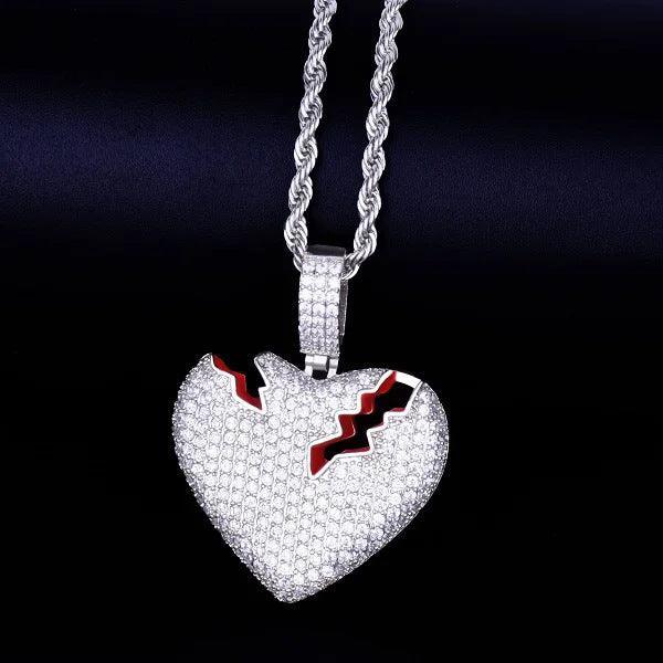 Men's Stitched Love Necklace | Premium Copper CZ Healing Jewelry Caratix - CaratixJewelry