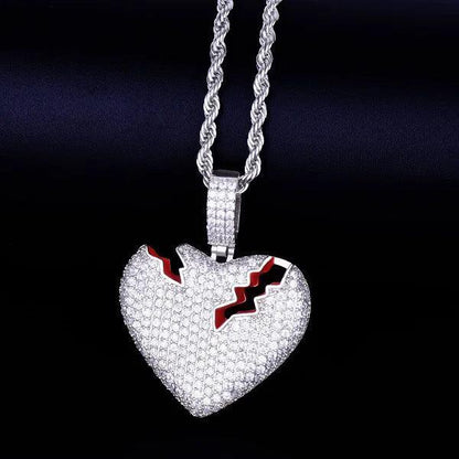 Men's Stitched Love Necklace | Premium Copper CZ Healing Jewelry Caratix - CaratixJewelry