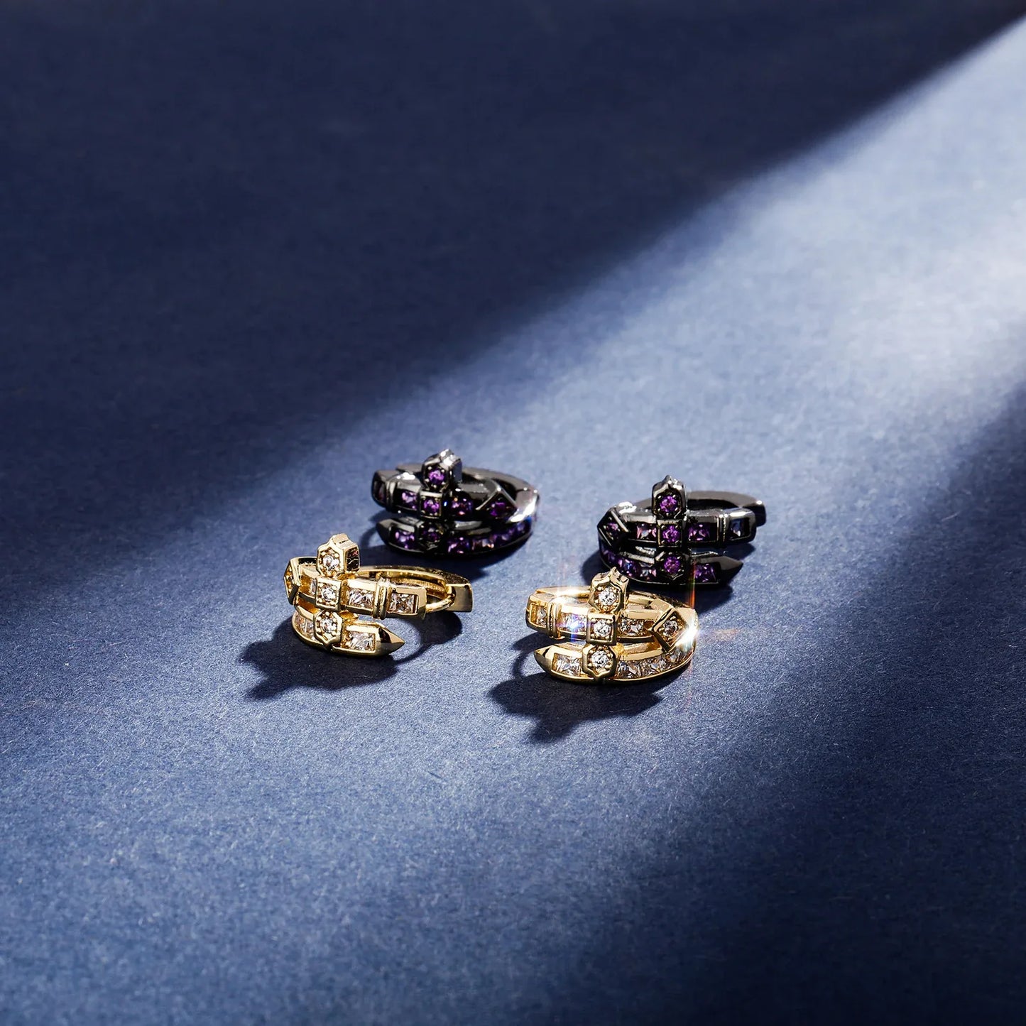 Men's King’s Sword Ring | Micro-Pave Zirconia Warrior Band | Caratix Jewelry