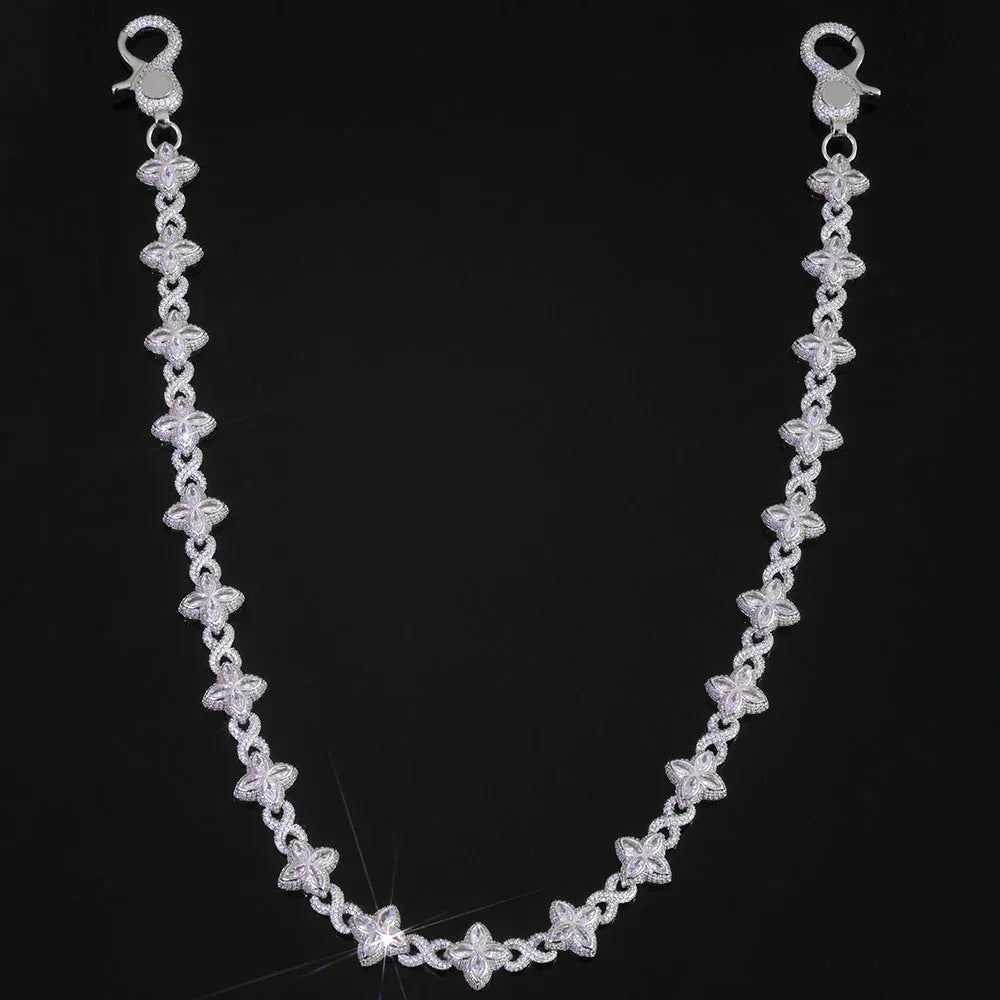 8 Shape Link Chain Belt Waist Chain Zircon Hip Hop Jewelry for Men & Women | Caratix Jewelry - CaratixJewelry