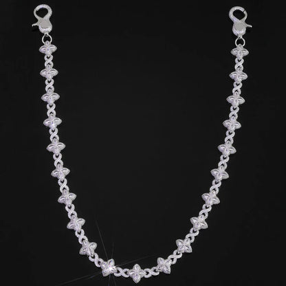 8 Shape Link Chain Belt Waist Chain Zircon Hip Hop Jewelry for Men & Women | Caratix Jewelry - CaratixJewelry