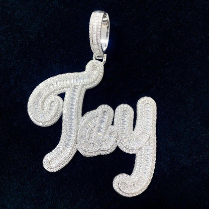 Iced Out Letter Pendant | Hip Hop CZ Alphabet Custom Necklace for Men & Women - CaratixJewelry