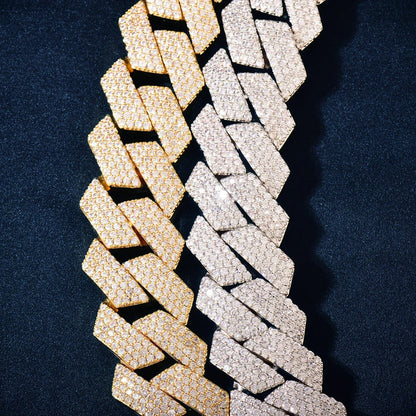 20mm Iced Out Cuban Chain with Copper Zircon - CaratixJewelry