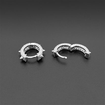 S925 Sterling Silver Moissanite Stud Earrings | D Color VVS1 Diamond Tester Proven | Caratix